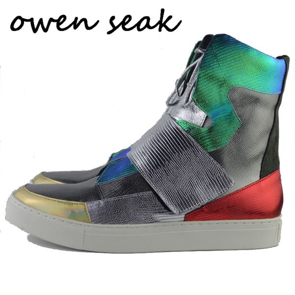 owen seak men shoes high-ankle boots brand genuine leather luxury trainers boots winter casual lace-up zip flats sneaker 220818, Black
owen seak men shoes high-ankle boots brand genuine leather luxury trainers boots winter casual lace-up zip flats sneaker 220818, Black