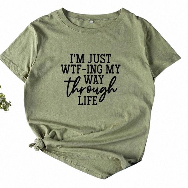 women's t-shirt through life shirt funny t women o-neck short sleeve tshirt black casual tee femme tshirts cotton d4k5#, White
women's t-shirt through life shirt funny t women o-neck short sleeve tshirt black casual tee femme tshirts cotton d4k5#, White