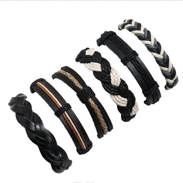 cotton linen braid men woman cowhide bracelet diy beaded strands hip hop combination suit bracelet 6styles/1set, Black
cotton linen braid men woman cowhide bracelet diy beaded strands hip hop combination suit bracelet 6styles/1set, Black