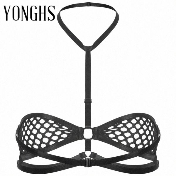 womens erotic lingerie fishnet bra for hollow out halter neck backless bare breast caged wire-unlined bra a6hf#, Red;black
womens erotic lingerie fishnet bra for hollow out halter neck backless bare breast caged wire-unlined bra a6hf#, Red;black