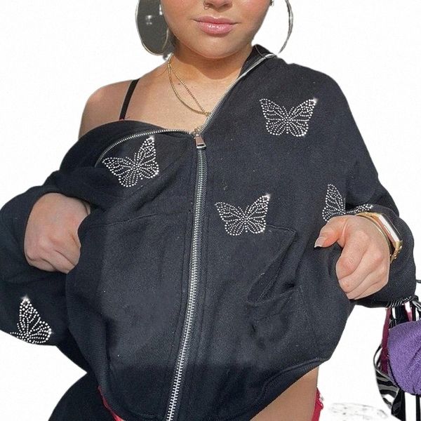 women's hoodies & sweatshirts black y2k autumn women butterfly diamond zip up korean sweatshirt winter jacket long sleeve hood pullover
women's hoodies & sweatshirts black y2k autumn women butterfly diamond zip up korean sweatshirt winter jacket long sleeve hood pullover