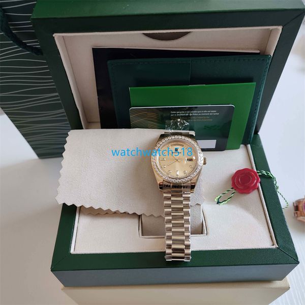 fashion mens wristwatch 218348 day date diamond bezel 18k yellow gold automatic 41mm automatic mechanical movement waterproof sapphire watch, Slivery;brown
fashion mens wristwatch 218348 day date diamond bezel 18k yellow gold automatic 41mm automatic mechanical movement waterproof sapphire watch, Slivery;brown