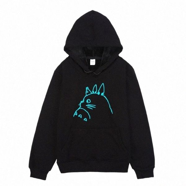 men's hoodies & sweatshirts luminous anime totoro prints boys girls kids warm fleece hooded men sweatshirt casual pocket women u5wj#, Black
men's hoodies & sweatshirts luminous anime totoro prints boys girls kids warm fleece hooded men sweatshirt casual pocket women u5wj#, Black