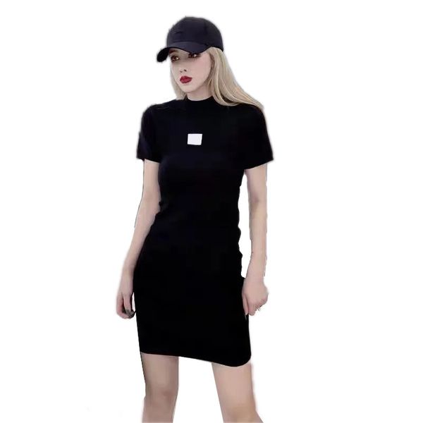summer designer knit dress brand womens t shirt black hip cover dress short sleeve turtleneck knitted
summer designer knit dress brand womens t shirt black hip cover dress short sleeve turtleneck knitted