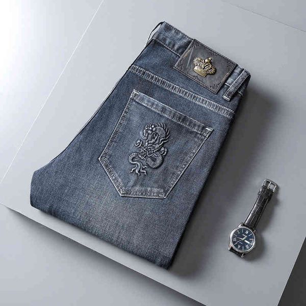 men's jeans high end jeans men's autumn small straight tube loose casual long pants senior spring and style vaap, Blue
men's jeans high end jeans men's autumn small straight tube loose casual long pants senior spring and style vaap, Blue