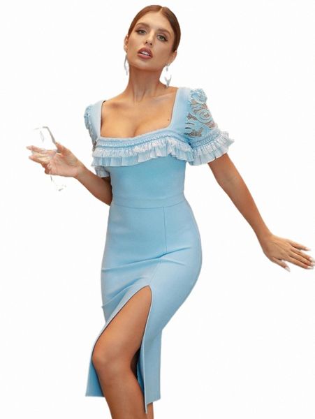 adyce contrast lace ruffle trim split thigh dress y6tv#, Black;gray
adyce contrast lace ruffle trim split thigh dress y6tv#, Black;gray