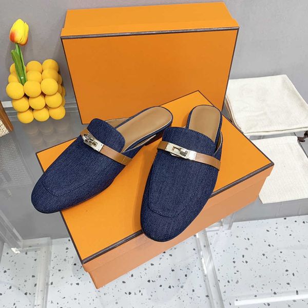 summer new metal buckle slippers women round toe low heel sandalias female casual mules shoes women, Black
summer new metal buckle slippers women round toe low heel sandalias female casual mules shoes women, Black