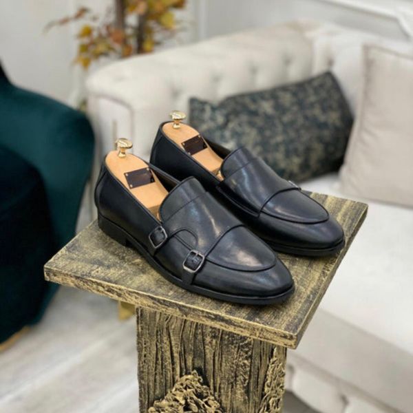 Men Gentlemen Monk Shoes Solid Color PU Square Toe Low Heel Double Buckle Fashion Business Casual Party Daily Dress Shoes, Clear
Men Gentlemen Monk Shoes Solid Color PU Square Toe Low Heel Double Buckle Fashion Business Casual Party Daily Dress Shoes, Clear