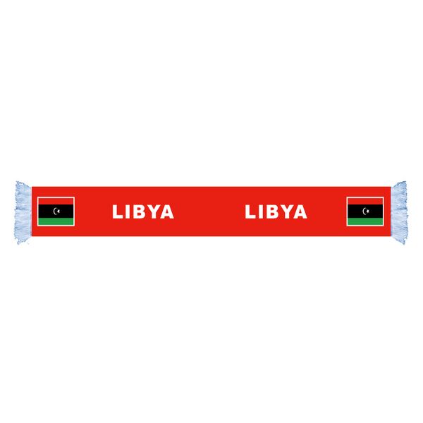 libya flag factory supply good price polyester satin scarf country nation football games fans scarf also can be customized
libya flag factory supply good price polyester satin scarf country nation football games fans scarf also can be customized