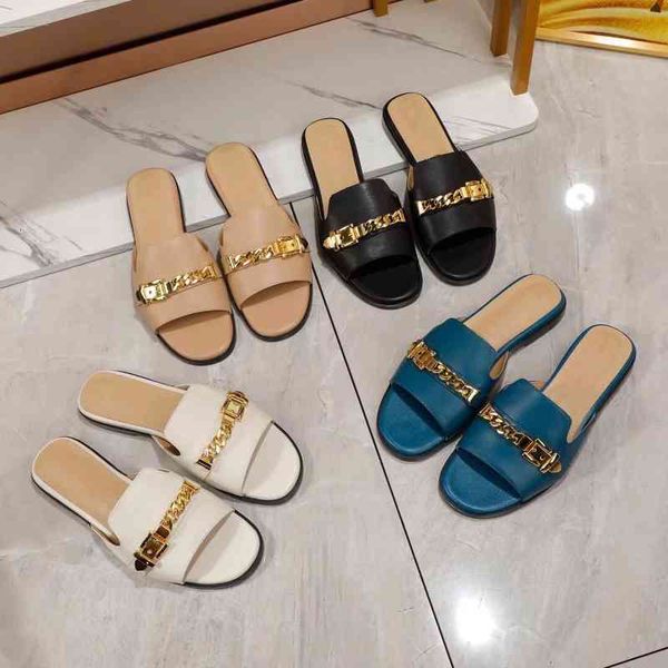leather slippers women's outdoor shoes metal decorative slippers series special price, Black
leather slippers women's outdoor shoes metal decorative slippers series special price, Black