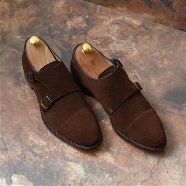 Men British Monk Shoes Solid Color Faux Suede Square Toe Three-stage Double Buckle Fashion Business Casual Daily Dress Shoes, Clear
Men British Monk Shoes Solid Color Faux Suede Square Toe Three-stage Double Buckle Fashion Business Casual Daily Dress Shoes, Clear
