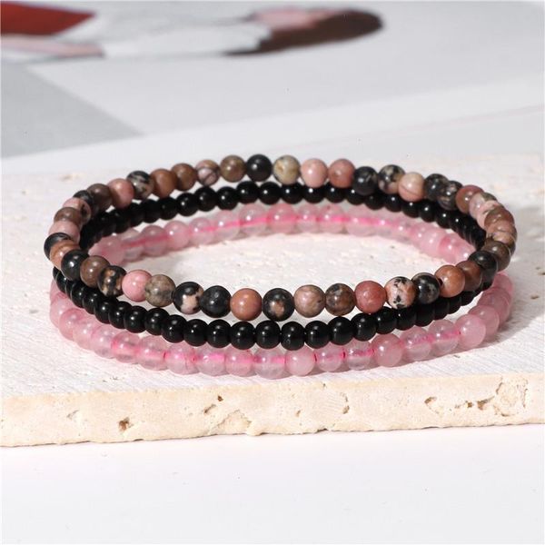 3pcs set natural stone strands 4mm beads bracelet pink quartzs amethysts agates tiger eye hematite bracelets for women men jewelry, Black
3pcs set natural stone strands 4mm beads bracelet pink quartzs amethysts agates tiger eye hematite bracelets for women men jewelry, Black