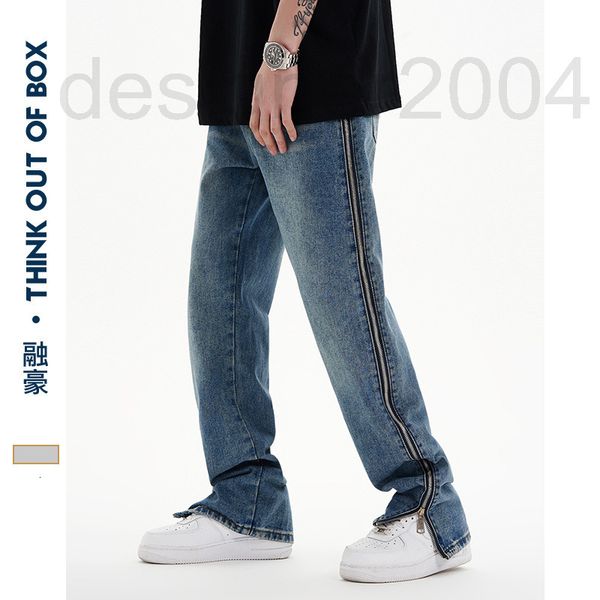 men's jeans designer ronghao side zipper jeans men's street fashion brand loose straight pants trend casual 2022 new ri7d, Blue
men's jeans designer ronghao side zipper jeans men's street fashion brand loose straight pants trend casual 2022 new ri7d, Blue