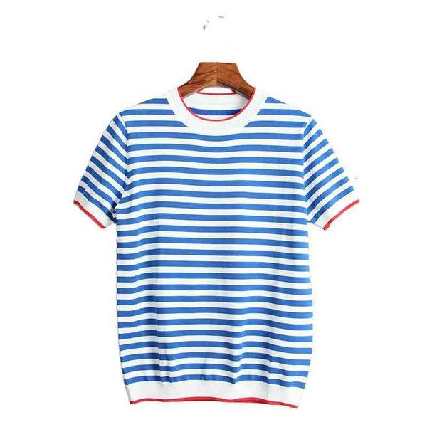 women's hoodies sweatshirts blue and white stripe knitted t-shirt women's short sleeve ice silk college navy style loose contrast, Black
women's hoodies sweatshirts blue and white stripe knitted t-shirt women's short sleeve ice silk college navy style loose contrast, Black