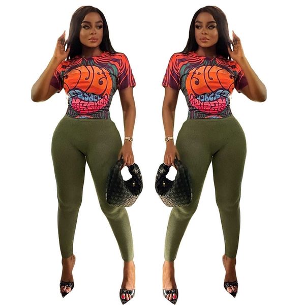women tracksuits rib knitted pants set new style milk silk printed t-shirt 2 piece suit womens wear for summer and autumn, Gray
women tracksuits rib knitted pants set new style milk silk printed t-shirt 2 piece suit womens wear for summer and autumn, Gray
