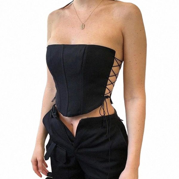bomblook solid sleeveless backless lace-up corset y2k summer women fashion wild streetwears women's t-shirt d3gt#, White
bomblook solid sleeveless backless lace-up corset y2k summer women fashion wild streetwears women's t-shirt d3gt#, White