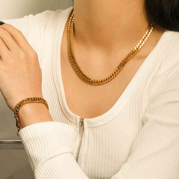 bangle designer uworld dainty miami cuban chain chunky s for women 18k gold plated stainless steel link bracelet punk jewelry brazalete, Black
bangle designer uworld dainty miami cuban chain chunky s for women 18k gold plated stainless steel link bracelet punk jewelry brazalete, Black