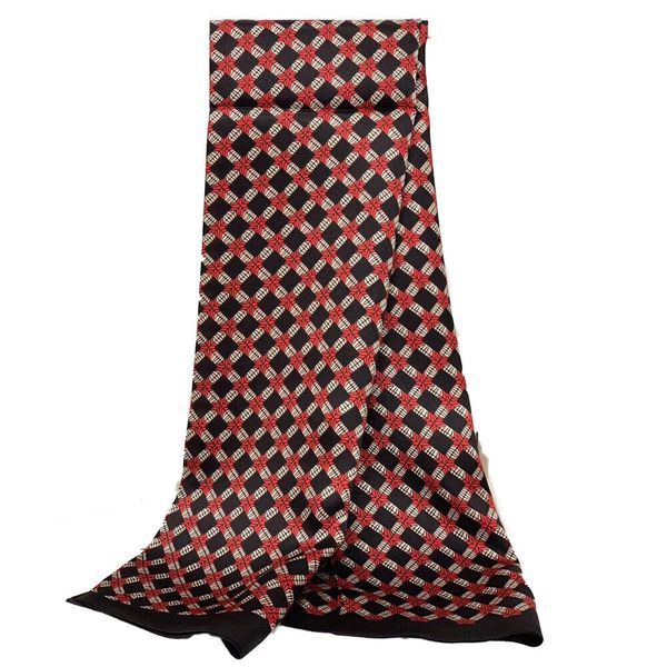 men 100% silk scarf vintage long neckerchief double layer cravat red brown blue, Blue;gray
men 100% silk scarf vintage long neckerchief double layer cravat red brown blue, Blue;gray