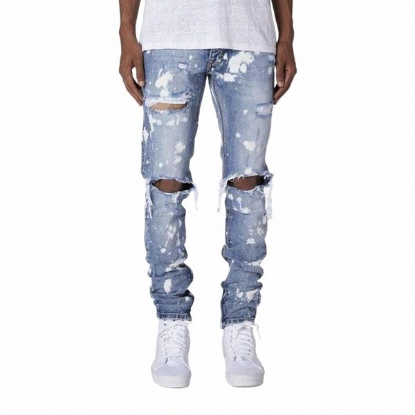 men's jeans men ripped skinny distressed destroyed slim fit stretch biker washed pants with holes full length streetwear1 m9dr#, Blue
men's jeans men ripped skinny distressed destroyed slim fit stretch biker washed pants with holes full length streetwear1 m9dr#, Blue