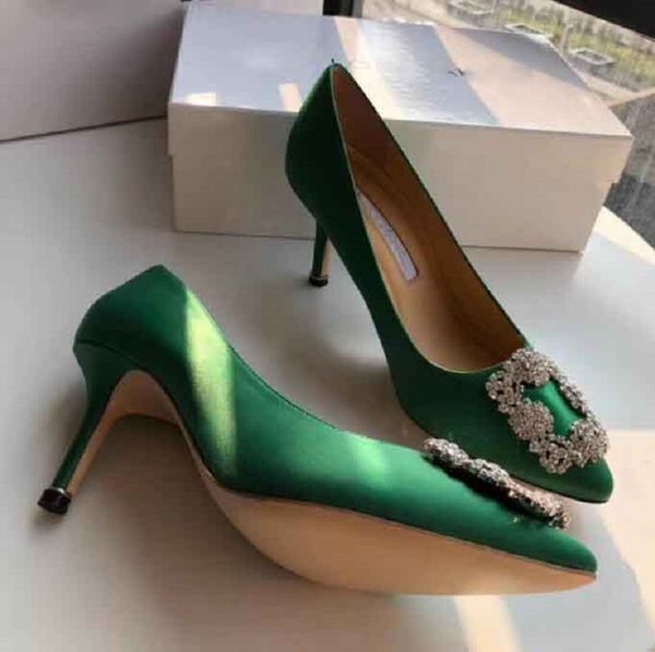 famous brand perfect designer summer hangi sandals shoes for women pumps shiny satin crystal jewel buckle high stiletto heels dress party we, Black
famous brand perfect designer summer hangi sandals shoes for women pumps shiny satin crystal jewel buckle high stiletto heels dress party we, Black