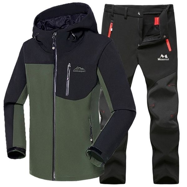 man winter waterproof fish ski warm softshell fleece hiking outdoor jackets trekking camp coat set pants climb oversize trousers 220818, Gray
man winter waterproof fish ski warm softshell fleece hiking outdoor jackets trekking camp coat set pants climb oversize trousers 220818, Gray