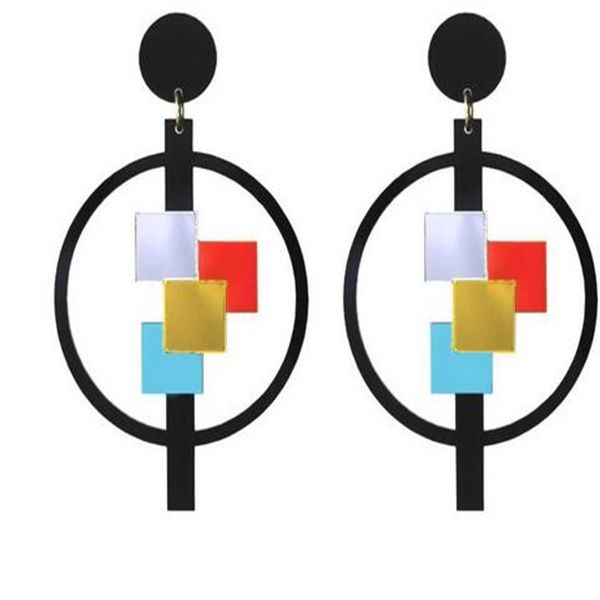 round black large drop earrings for women trendy dangle jewelry mirror acrylic geometric fashion accessories gc1553, Silver
round black large drop earrings for women trendy dangle jewelry mirror acrylic geometric fashion accessories gc1553, Silver