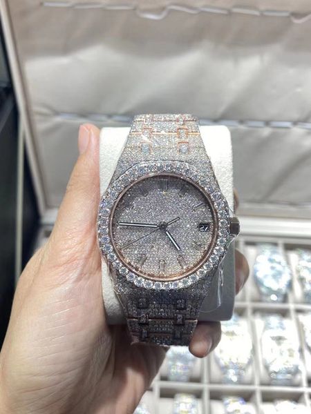 mens luxury watches automatic moissanite iced watch for men movement womens watch men's montre homme diamond watchs wristwatches montre, Slivery;brown
mens luxury watches automatic moissanite iced watch for men movement womens watch men's montre homme diamond watchs wristwatches montre, Slivery;brown