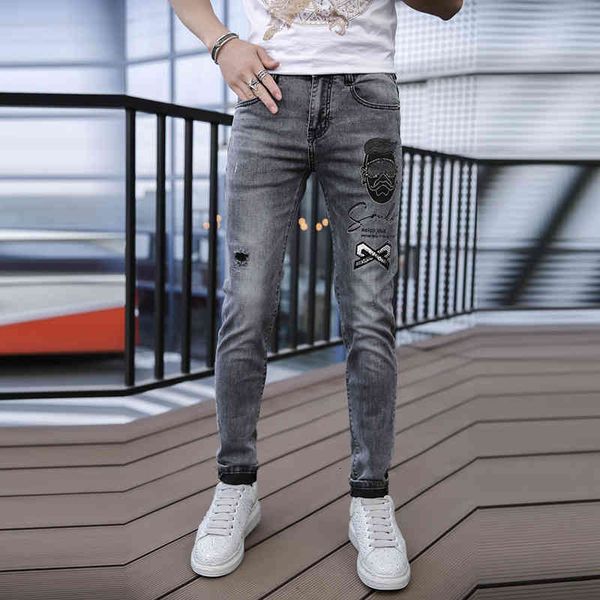 men's jeans autumn winter european jeans men's fashion brand elastic embroidery drill casual long pants are versatile xjdk, Blue
men's jeans autumn winter european jeans men's fashion brand elastic embroidery drill casual long pants are versatile xjdk, Blue
