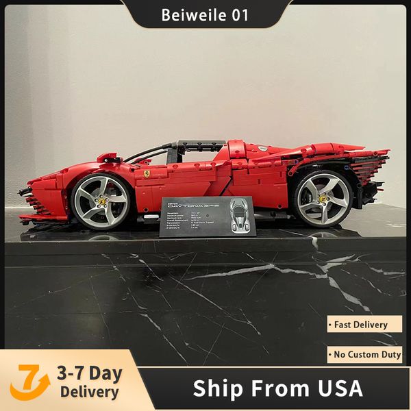 50003 NEW Block Red Racing Car 43142 Daytona SP3 Supercar Model 3778PCS Building Blocks Brick Education Toys Compatible with 42143 High-tech Series best quality s
50003 NEW Block Red Racing Car 43142 Daytona SP3 Supercar Model 3778PCS Building Blocks Brick Education Toys Compatible with 42143 High-tech Series best quality s