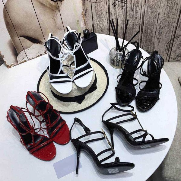 women sandals cassandra black patent leather sandal open toe strap stiletto ankle strap ladies letter shoes size 34-41
women sandals cassandra black patent leather sandal open toe strap stiletto ankle strap ladies letter shoes size 34-41