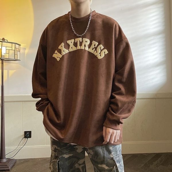 privathinker suede foaming letter mens sweatshirts fashion brand korean man casual autumn pullovers lose male hip hop men hoodies, Black;brown
privathinker suede foaming letter mens sweatshirts fashion brand korean man casual autumn pullovers lose male hip hop men hoodies, Black;brown