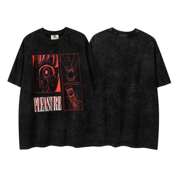 22ss spring summer usa cotton tee print washed vintage short sleeve mens tshirt women high street t shirts, Black;brown
22ss spring summer usa cotton tee print washed vintage short sleeve mens tshirt women high street t shirts, Black;brown