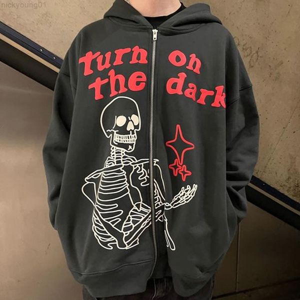 y2k mens hoodies long sleeve zip sweatshirt skeleton goth oversized gothic fashion printing jacket hip hop joggers clothes y220818, Black
y2k mens hoodies long sleeve zip sweatshirt skeleton goth oversized gothic fashion printing jacket hip hop joggers clothes y220818, Black
