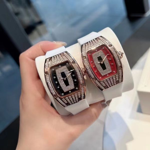 fashion quartz women's watch sports 316 stainless steel case personality wine barrel silicone strap diamond red hollow dial designer wa, Slivery;golden
fashion quartz women's watch sports 316 stainless steel case personality wine barrel silicone strap diamond red hollow dial designer wa, Slivery;golden