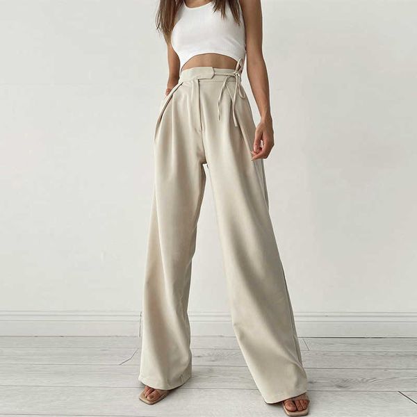 22fw spring summer knitted casual sports pants european american women high waist loose straight leg pants, Black;white
22fw spring summer knitted casual sports pants european american women high waist loose straight leg pants, Black;white