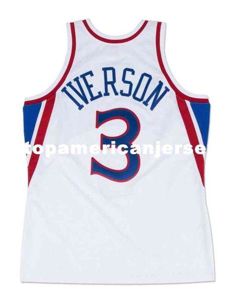 allen iverson #3 sewn mitchell & ness 1996 home white jersey mens vest size xs-6xl stitched basketball jerseys ncaa, Black
allen iverson #3 sewn mitchell & ness 1996 home white jersey mens vest size xs-6xl stitched basketball jerseys ncaa, Black