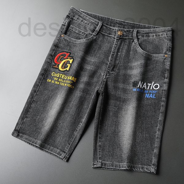 men's jeans designer spring shorts letter embroidery summer casual men's shorts small foot slim cotton pants capris nrn3, Blue
men's jeans designer spring shorts letter embroidery summer casual men's shorts small foot slim cotton pants capris nrn3, Blue