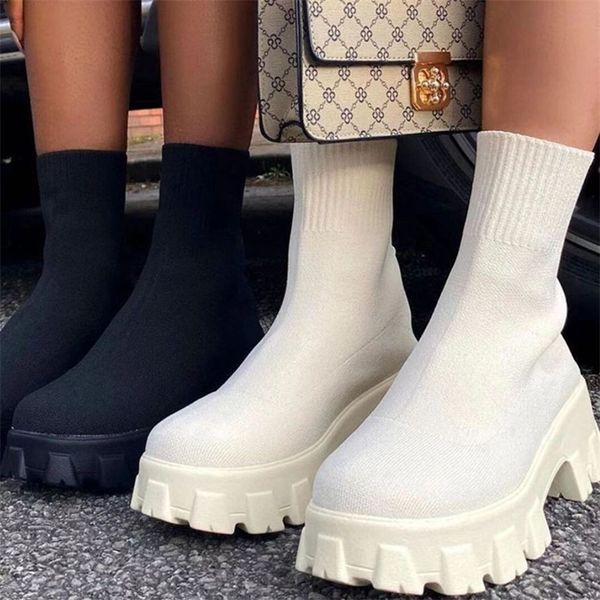 socks boots winter autumn shoes woman stretch fabric mid-calf platform boots net red knitted short boots women plus size booties 220818, Black
socks boots winter autumn shoes woman stretch fabric mid-calf platform boots net red knitted short boots women plus size booties 220818, Black