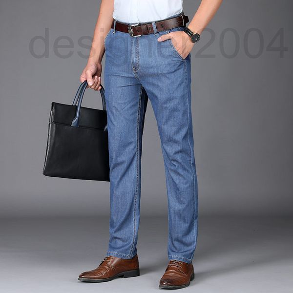 men's jeans designer summer thin modal drape jeans men's middle-aged dad business straight high waist wear u4gi, Blue
men's jeans designer summer thin modal drape jeans men's middle-aged dad business straight high waist wear u4gi, Blue