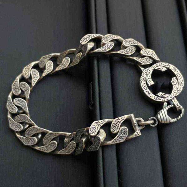 online factory shop 50% off silver antique carved interlocking pattern bracelet for men and women tengman personalized bracelet, Black
online factory shop 50% off silver antique carved interlocking pattern bracelet for men and women tengman personalized bracelet, Black