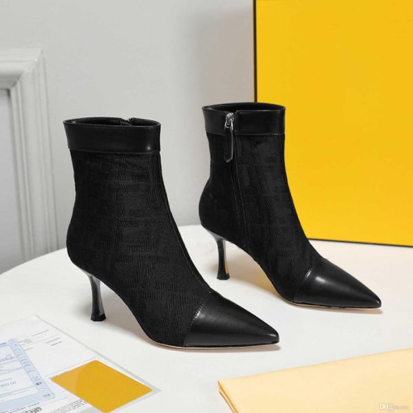 2022 news stiletto ankle boot designer ladies elastic fashion print alphabet short boots high heel pointed toe womens bootiess knit socks sh, Black
2022 news stiletto ankle boot designer ladies elastic fashion print alphabet short boots high heel pointed toe womens bootiess knit socks sh, Black