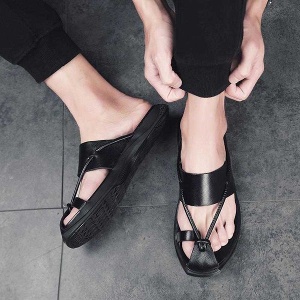 2022 designer slippers mens flops beach flip leather fashion non-slip summer sandalias playa hombre pantoufle homme cuir male, Black
2022 designer slippers mens flops beach flip leather fashion non-slip summer sandalias playa hombre pantoufle homme cuir male, Black