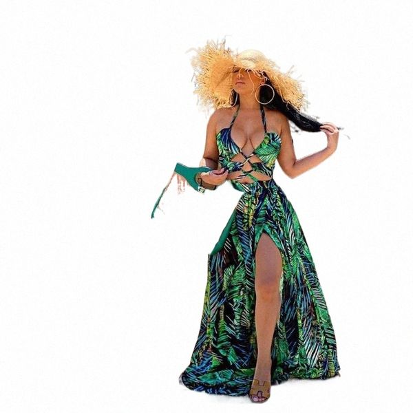 casual dresses women boho palm leaf maxi dress high split summer beach halter sleeveless bandage hollow out long sundress vestidos p1nk#, Black;gray
casual dresses women boho palm leaf maxi dress high split summer beach halter sleeveless bandage hollow out long sundress vestidos p1nk#, Black;gray