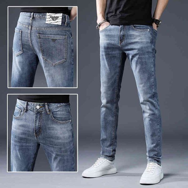 men's jeans elastic jeans men's autumn slim fit small foot pants fashion korean versatile youth casual 5w63, Blue
men's jeans elastic jeans men's autumn slim fit small foot pants fashion korean versatile youth casual 5w63, Blue