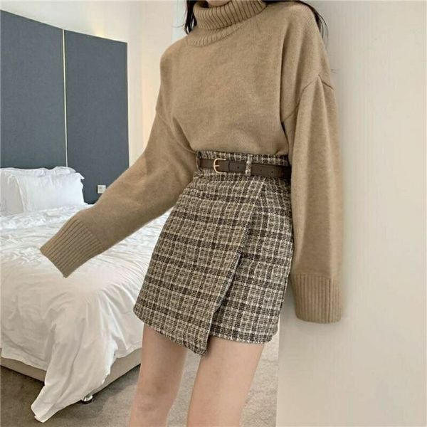 korean irregular lady skirt female autumn sweet high waist aline mini skirt vintage casual women plaid skirt chic sashes 220818, Black
korean irregular lady skirt female autumn sweet high waist aline mini skirt vintage casual women plaid skirt chic sashes 220818, Black