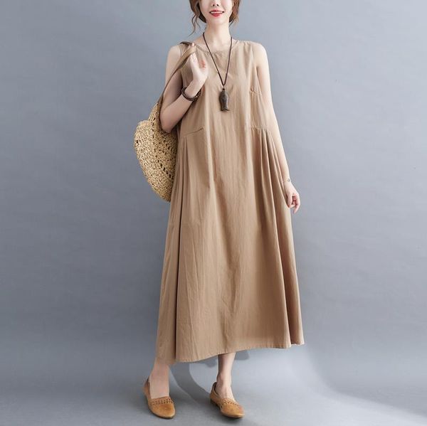 arrival korea style sleeveless loose chic girls cozy summer dress women holiday travel casual midi, Black;gray
arrival korea style sleeveless loose chic girls cozy summer dress women holiday travel casual midi, Black;gray