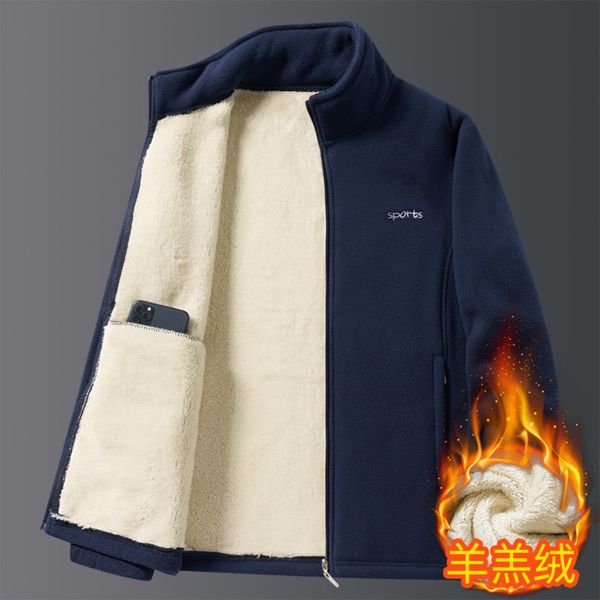 fleece jacket men fashion clothing fur lined warm thicken casual sports coats men plus size jacket stand collar solid color coat winter, Black;brown
fleece jacket men fashion clothing fur lined warm thicken casual sports coats men plus size jacket stand collar solid color coat winter, Black;brown