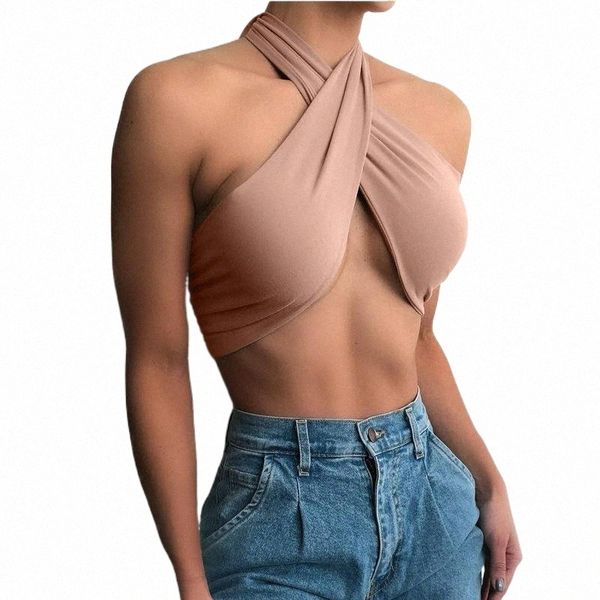 women's t-shirt nightclub halter neck cross tie shirt female backless off shoulder for women 2021 b4mw#, White
women's t-shirt nightclub halter neck cross tie shirt female backless off shoulder for women 2021 b4mw#, White