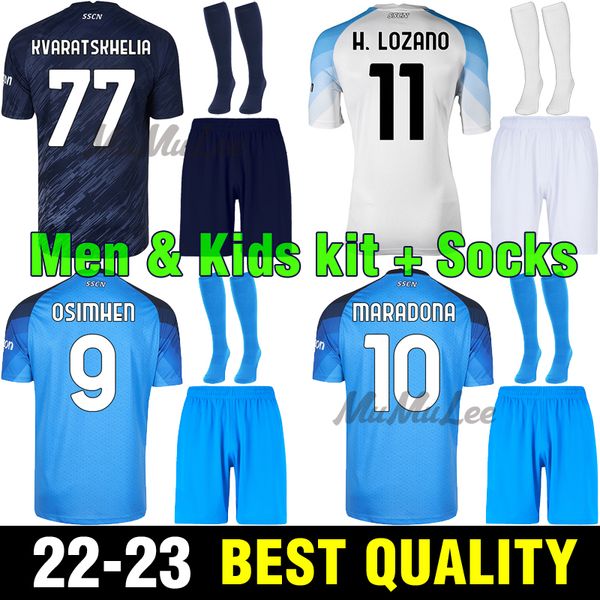 2022 2023 napoli soccer jerseys maradona lozano kvaratskhelia 22 23 ssc naples maglia anguissa osimhen men kids kit socks full set, Black
2022 2023 napoli soccer jerseys maradona lozano kvaratskhelia 22 23 ssc naples maglia anguissa osimhen men kids kit socks full set, Black