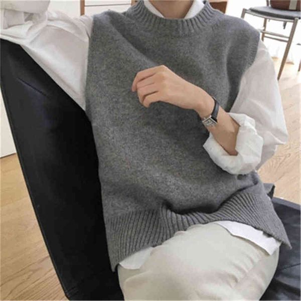 women's sweaters vest 2021 korean fashion new autumn women vest beautiful sleeveless ohals knitted vest women plus size famale basic ve, White;black
women's sweaters vest 2021 korean fashion new autumn women vest beautiful sleeveless ohals knitted vest women plus size famale basic ve, White;black